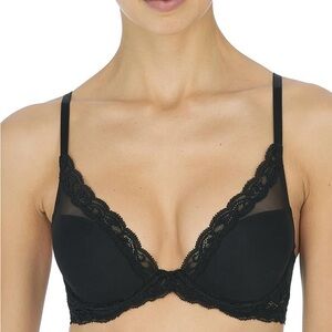 Natori Black Lace Trim Bra